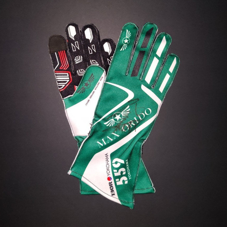 Max Orido Signed Racing Gloves